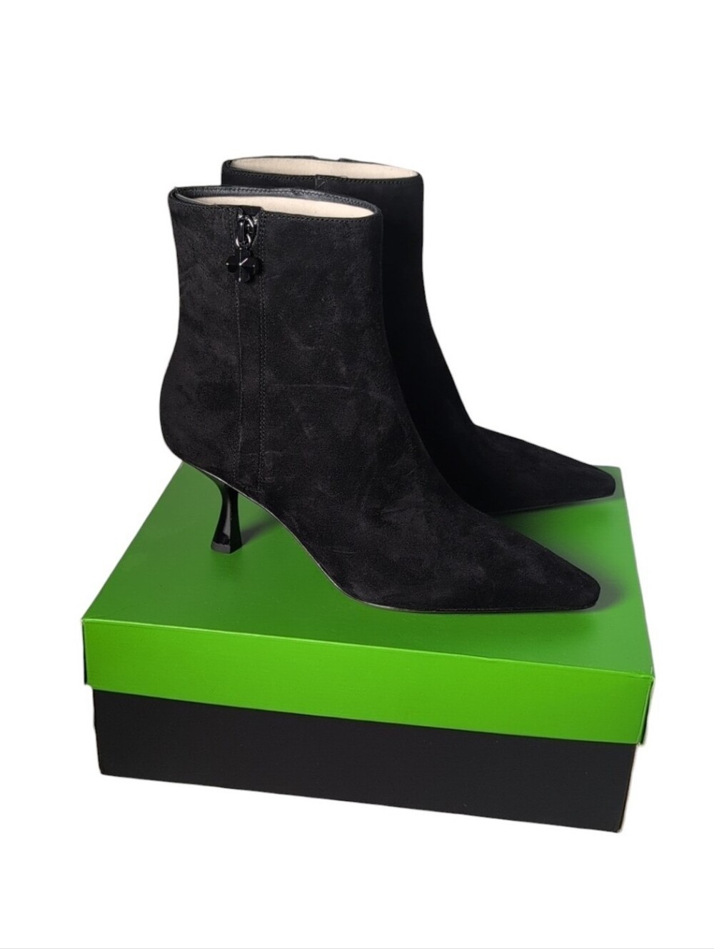 Kate Spade Black Suede Adele Ankle Bootie Size 9B - Picture 1 of 14